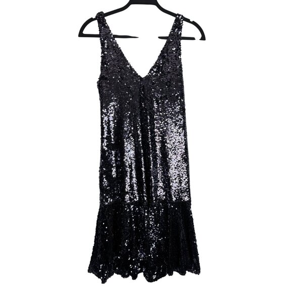 Sunday‎ In Brooklyn Whimsigoth Fairy Grunge Full Sequin Dress Bow Back Detail XS - Picture 3 of 15